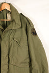 1974年契約　M-S　M65 フィールドジャケット　3rd Model 中古品　退色あり　パッチ付