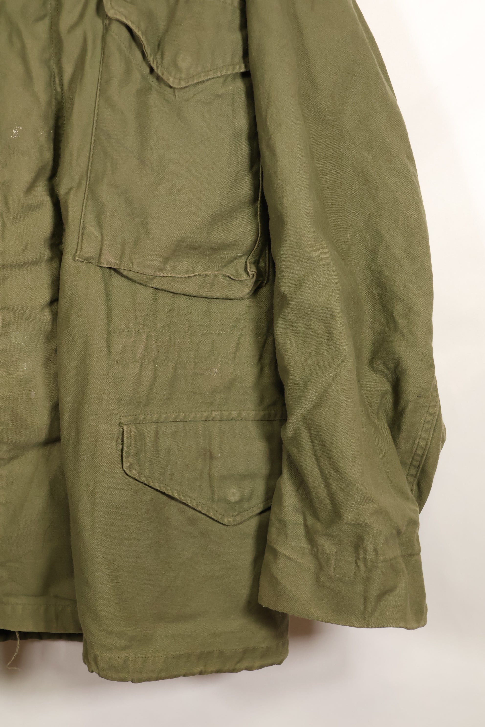 1974年契約　M-S　M65 フィールドジャケット　3rd Model 中古品　退色あり　パッチ付