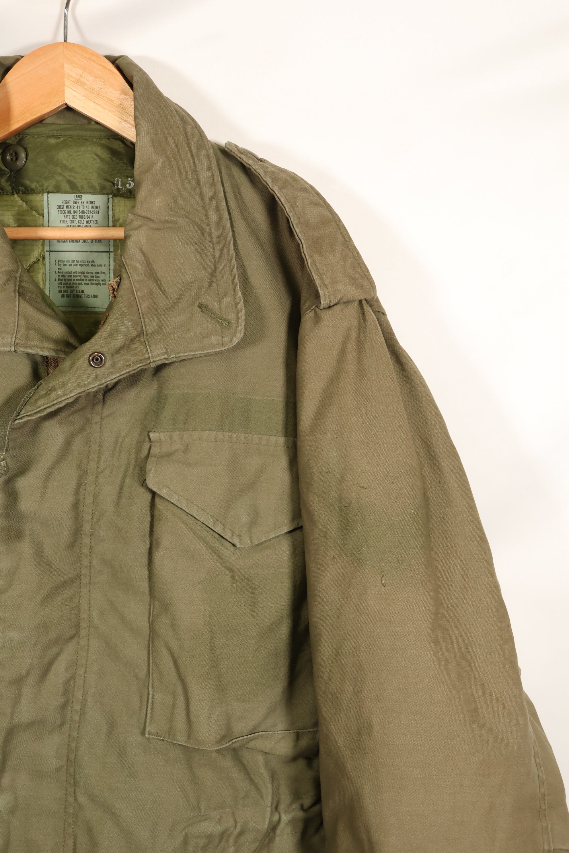 1980年代ロット　M-S　組み合わせ　M65 フィールドジャケット　3rd Model　ライナー付　中古品