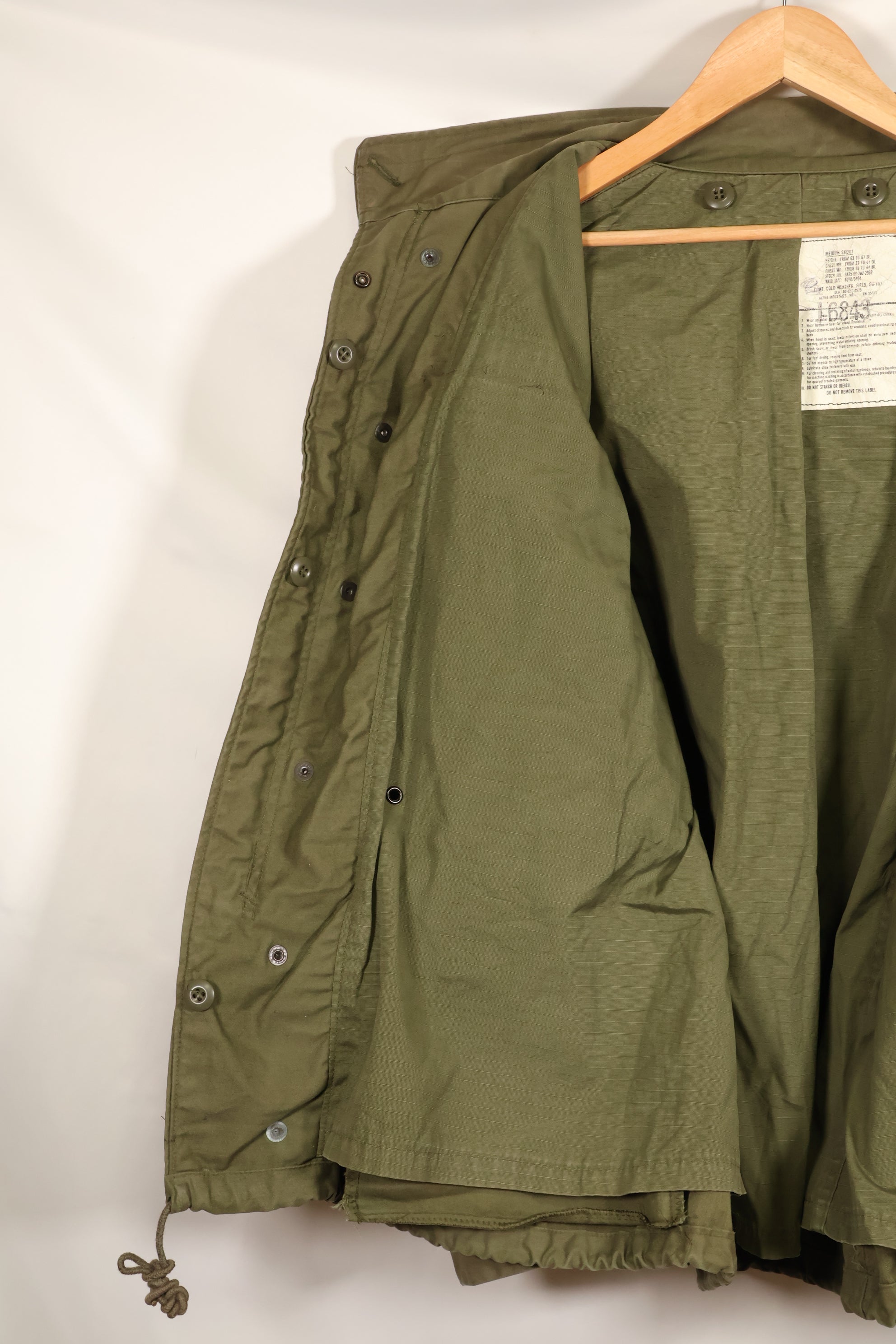 1980年代ロット　M-S　組み合わせ　M65 フィールドジャケット　3rd Model　ライナー付　中古品