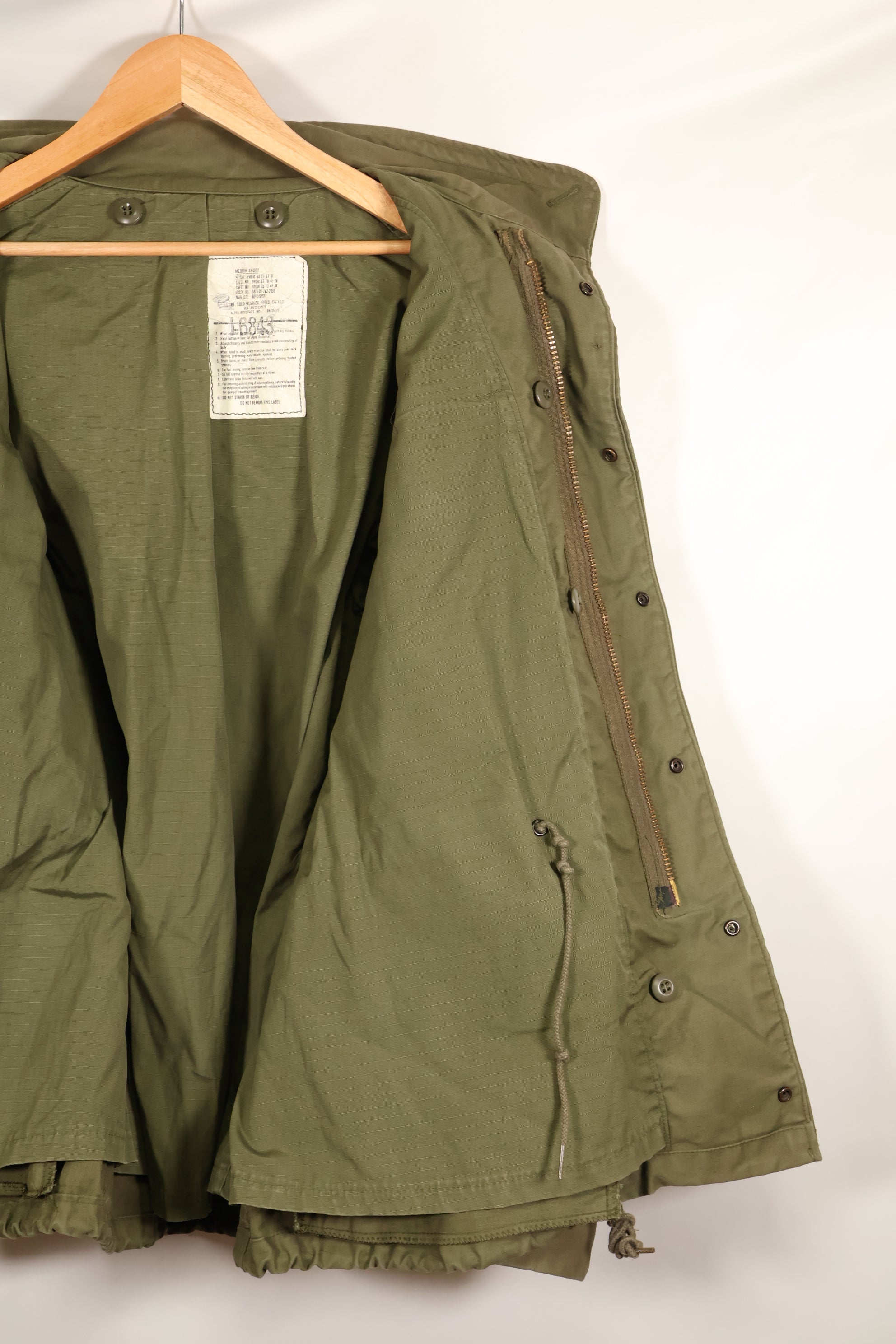1980年代ロット　M-S　組み合わせ　M65 フィールドジャケット　3rd Model　ライナー付　中古品