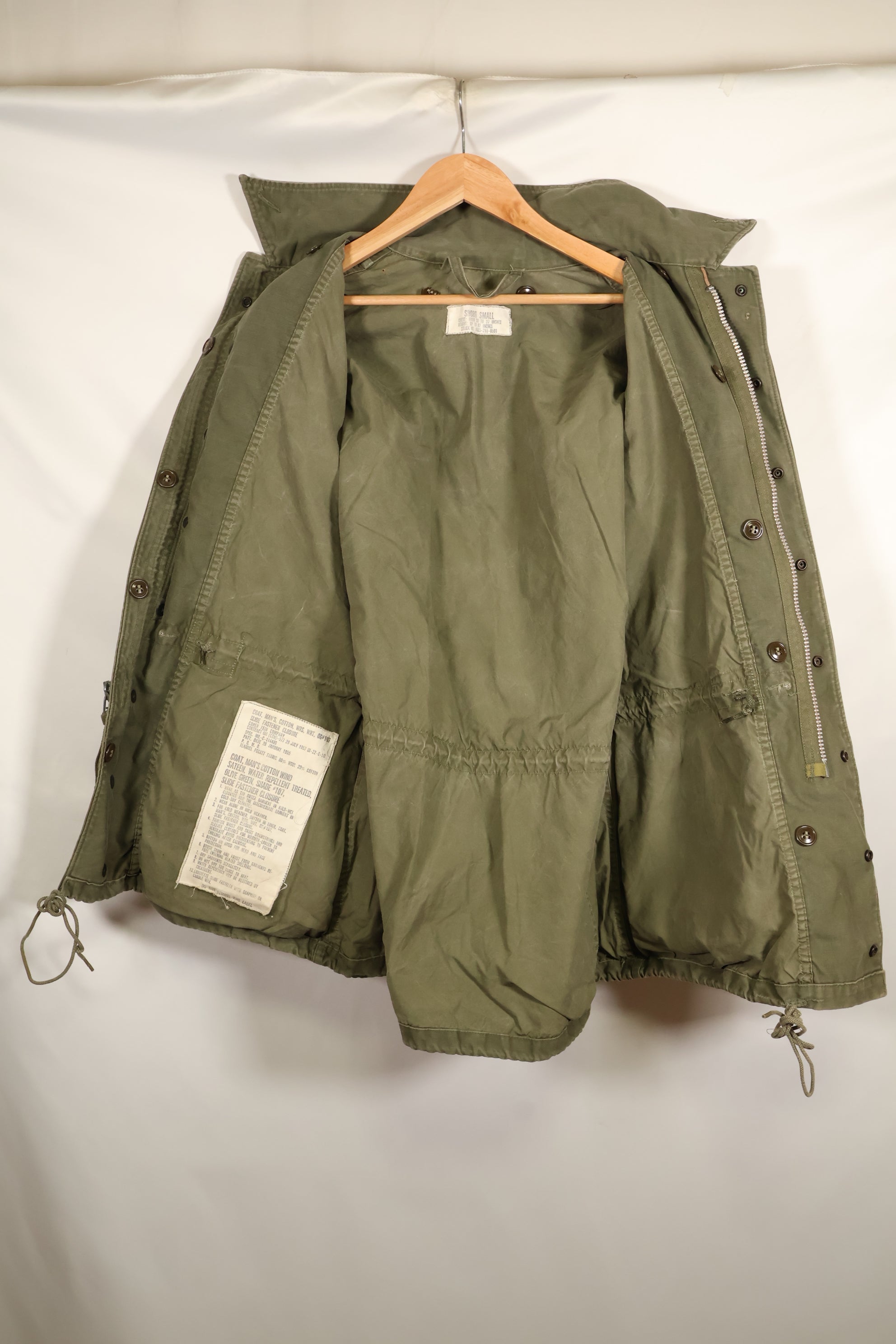 1957年契約　S-S　アメリカ軍　M51 フォールドジャケット　ライナーなし　褪色あり　中古品