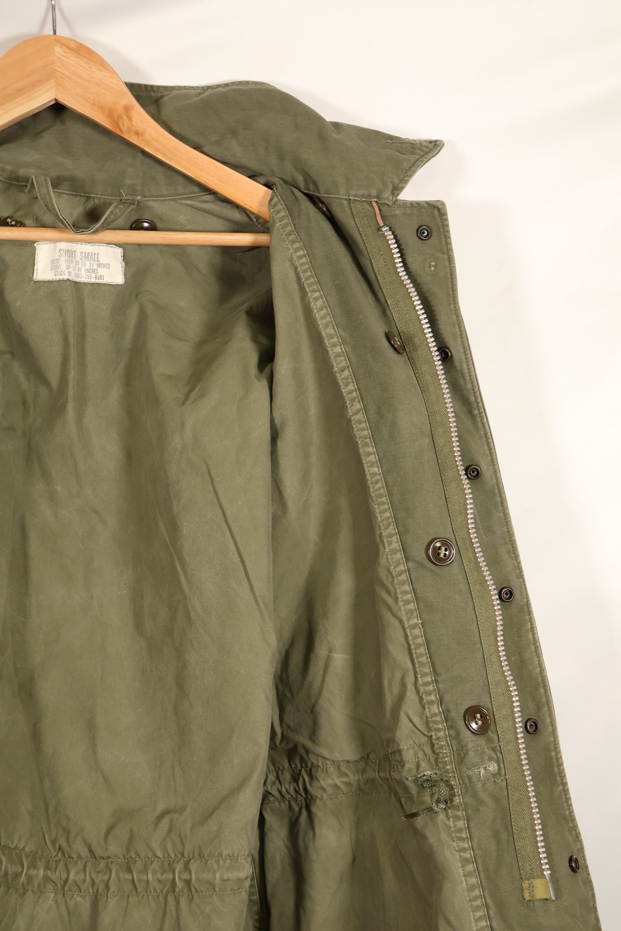 1957年契約　S-S　アメリカ軍　M51 フォールドジャケット　ライナーなし　褪色あり　中古品