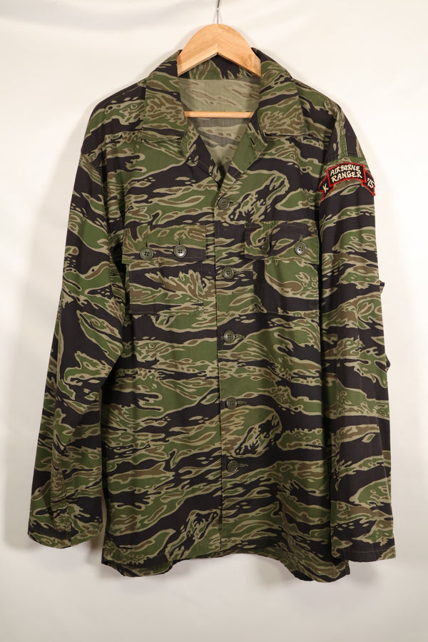 1969-70　元LRRP兵士　75th Ranger レイトウォータイガーストライプ　セット　退役兵放出品