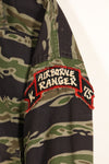 1969-70　元LRRP兵士　75th Ranger レイトウォータイガーストライプ　セット　退役兵放出品