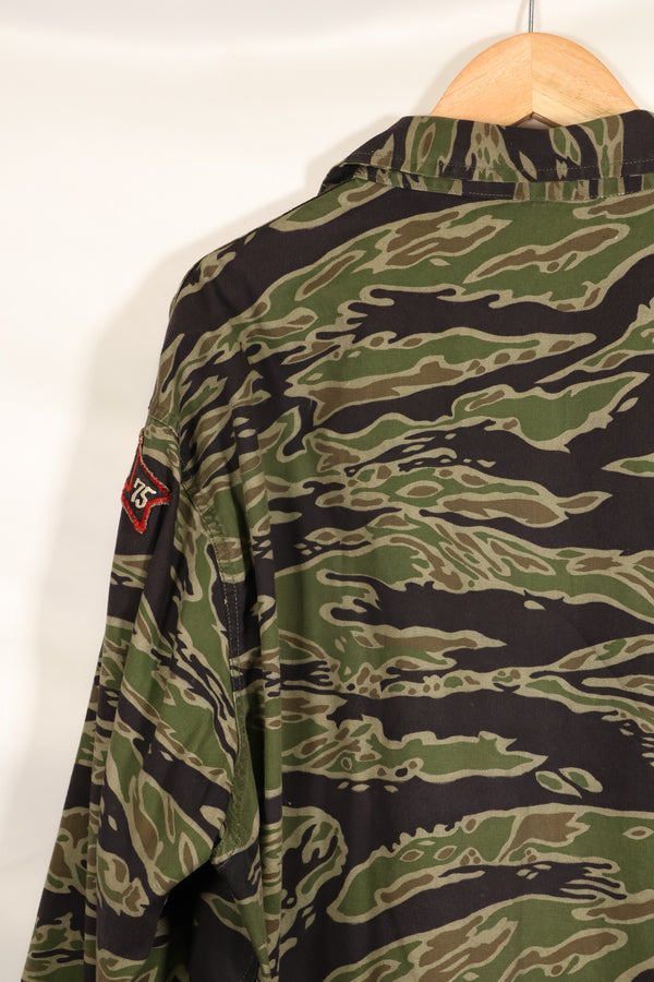 1969-70　元LRRP兵士　75th Ranger レイトウォータイガーストライプ　セット　退役兵放出品