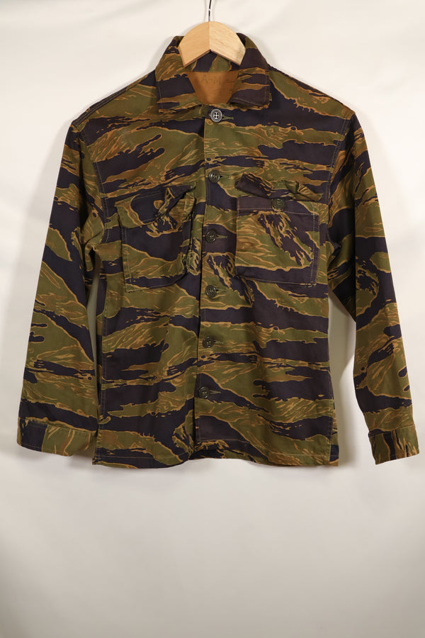 実物　A-M　タイガーストライプ　シャツ　ゴールドタイガー派生パターン　状態良い