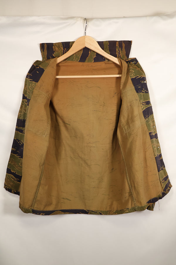 実物　A-M　タイガーストライプ　シャツ　ゴールドタイガー派生パターン　状態良い