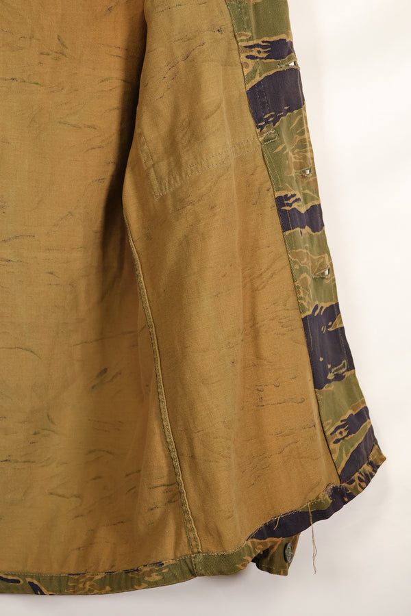 実物　A-M　タイガーストライプ　シャツ　ゴールドタイガー派生パターン　状態良い