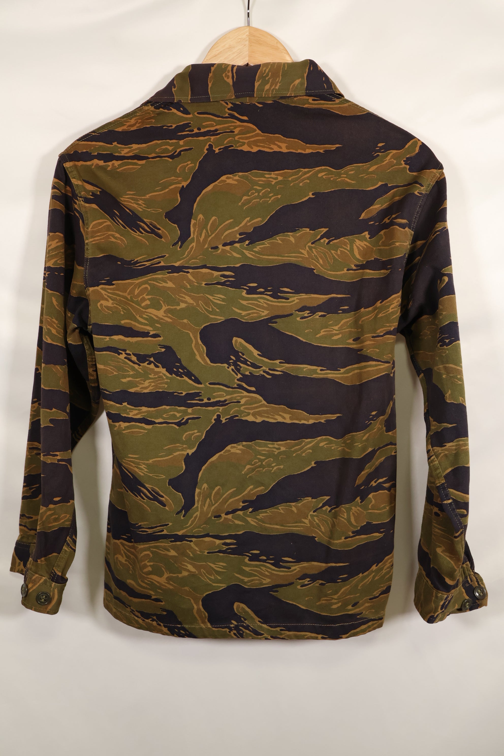 実物　A-M　タイガーストライプ　シャツ　ゴールドタイガー派生パターン　状態良い