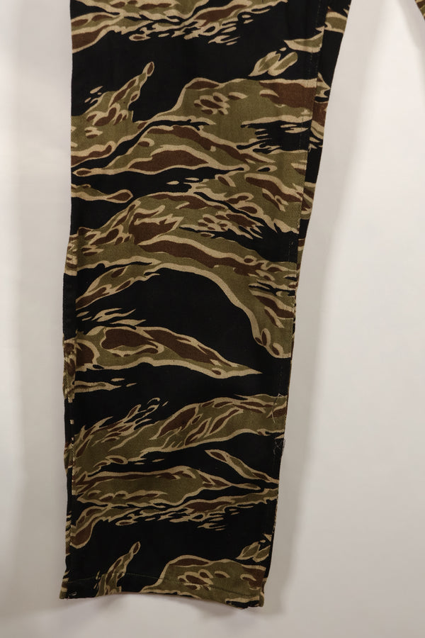 1960年代中頃　初期　ゴールドタイガーストライプ　パンツ　S-Rサイズ　USカット　状態良い