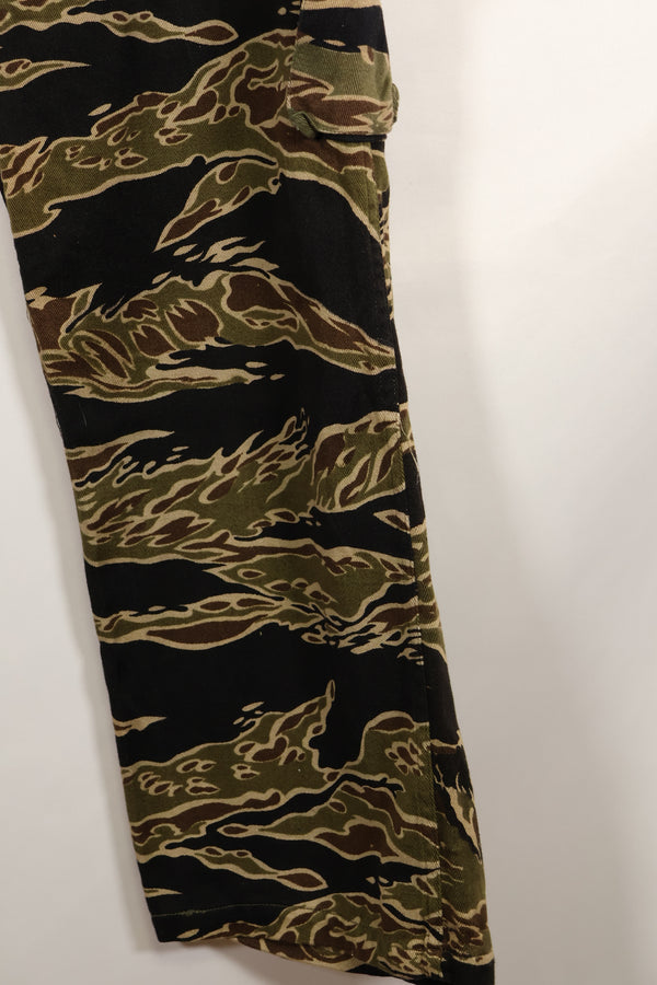 1960年代中頃　初期　ゴールドタイガーストライプ　パンツ　S-Rサイズ　USカット　状態良い