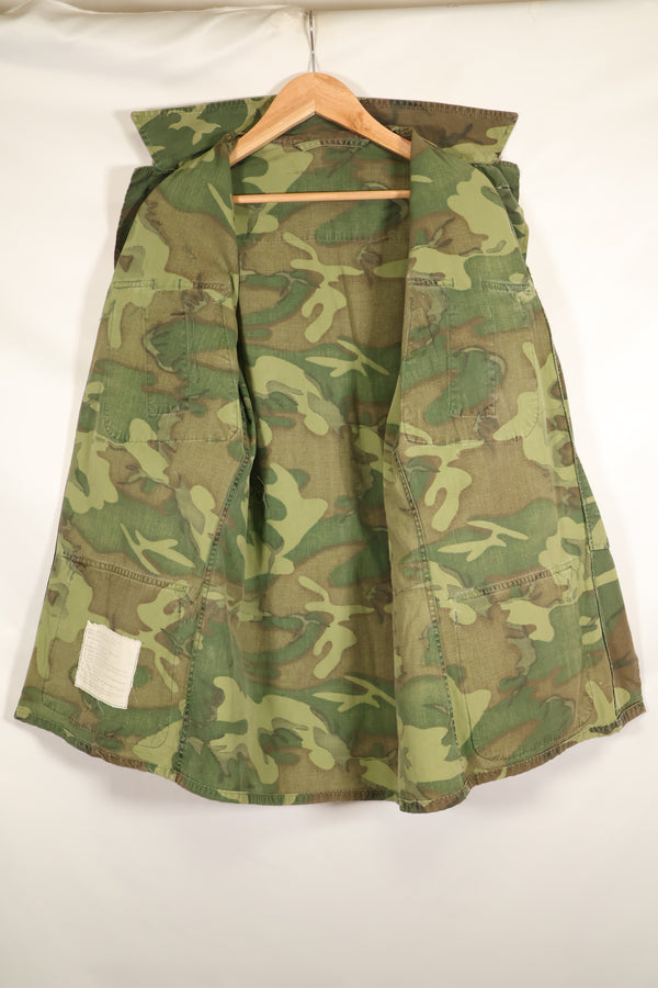 1967年頃契約　サイズタグ欠損　初期プリント　USMC ノンリップ ERDL ジャングルファティーグ　ジャケット　中古品