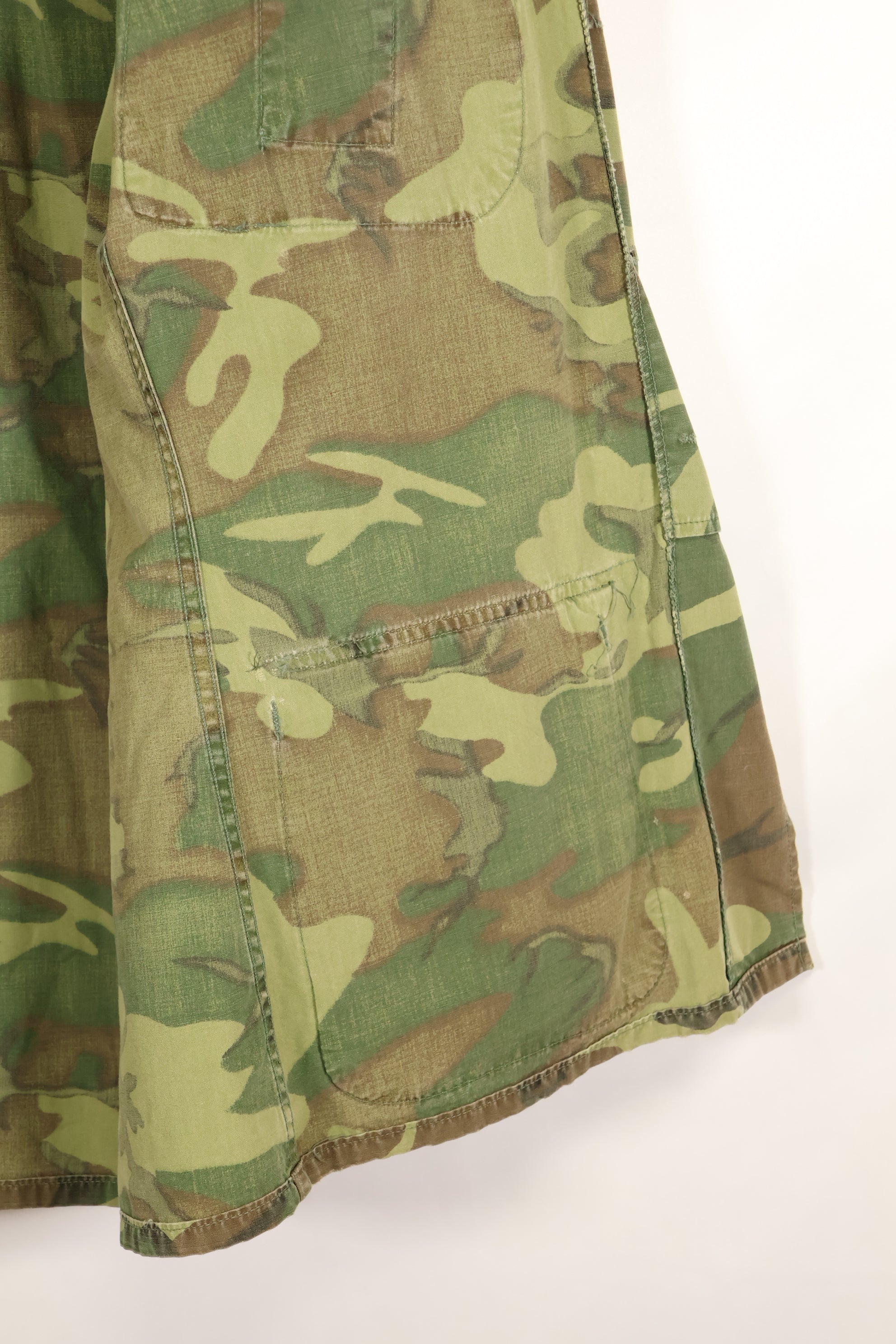 1967年頃契約　サイズタグ欠損　初期プリント　USMC ノンリップ ERDL ジャングルファティーグ　ジャケット　中古品