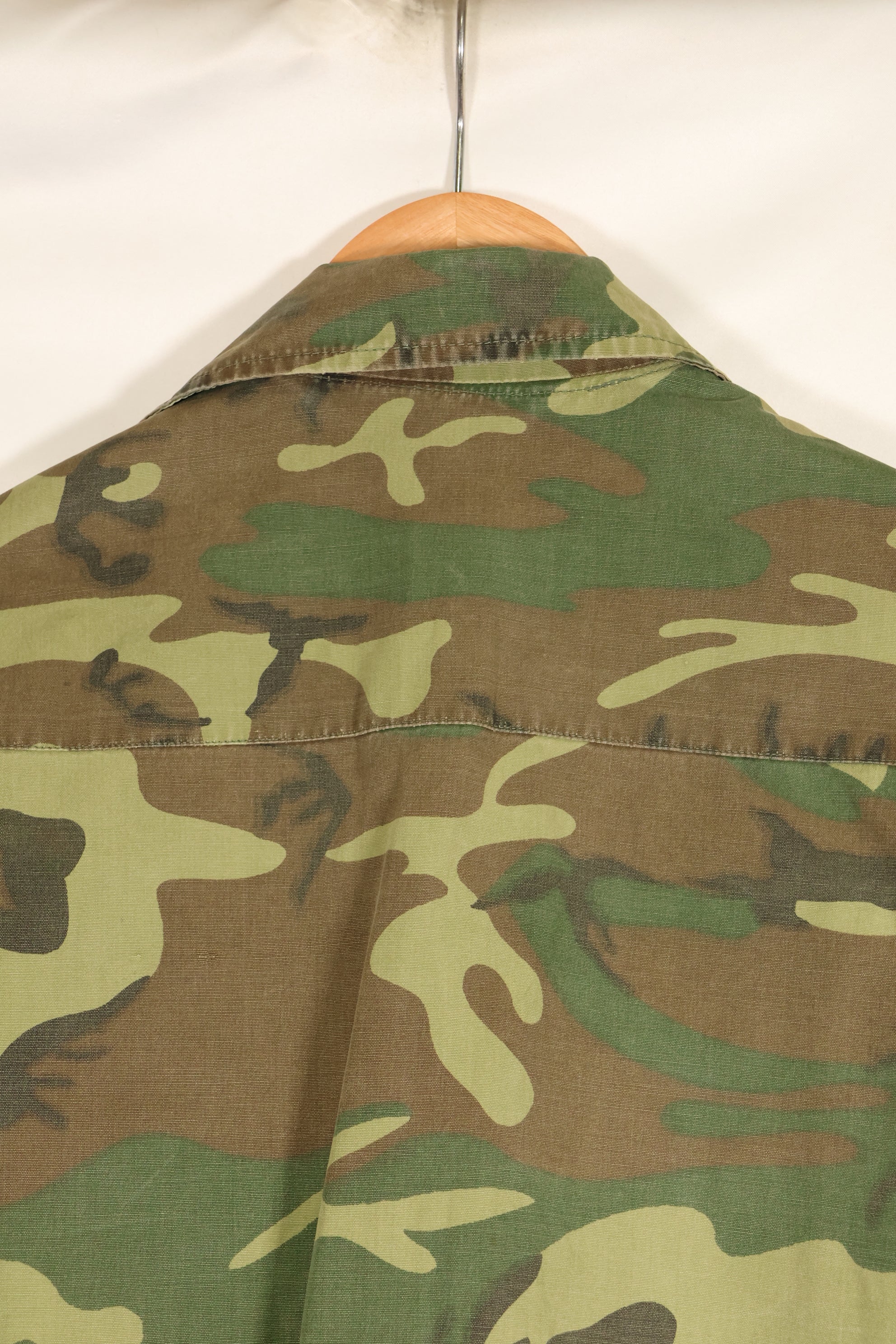 1967年頃契約　サイズタグ欠損　初期プリント　USMC ノンリップ ERDL ジャングルファティーグ　ジャケット　中古品