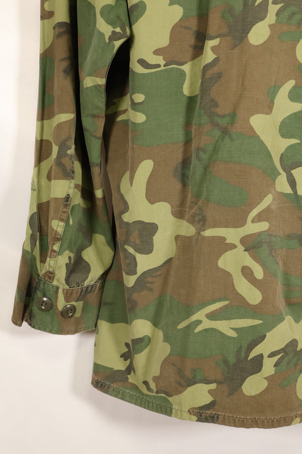 1967年頃契約　サイズタグ欠損　初期プリント　USMC ノンリップ ERDL ジャングルファティーグ　ジャケット　中古品