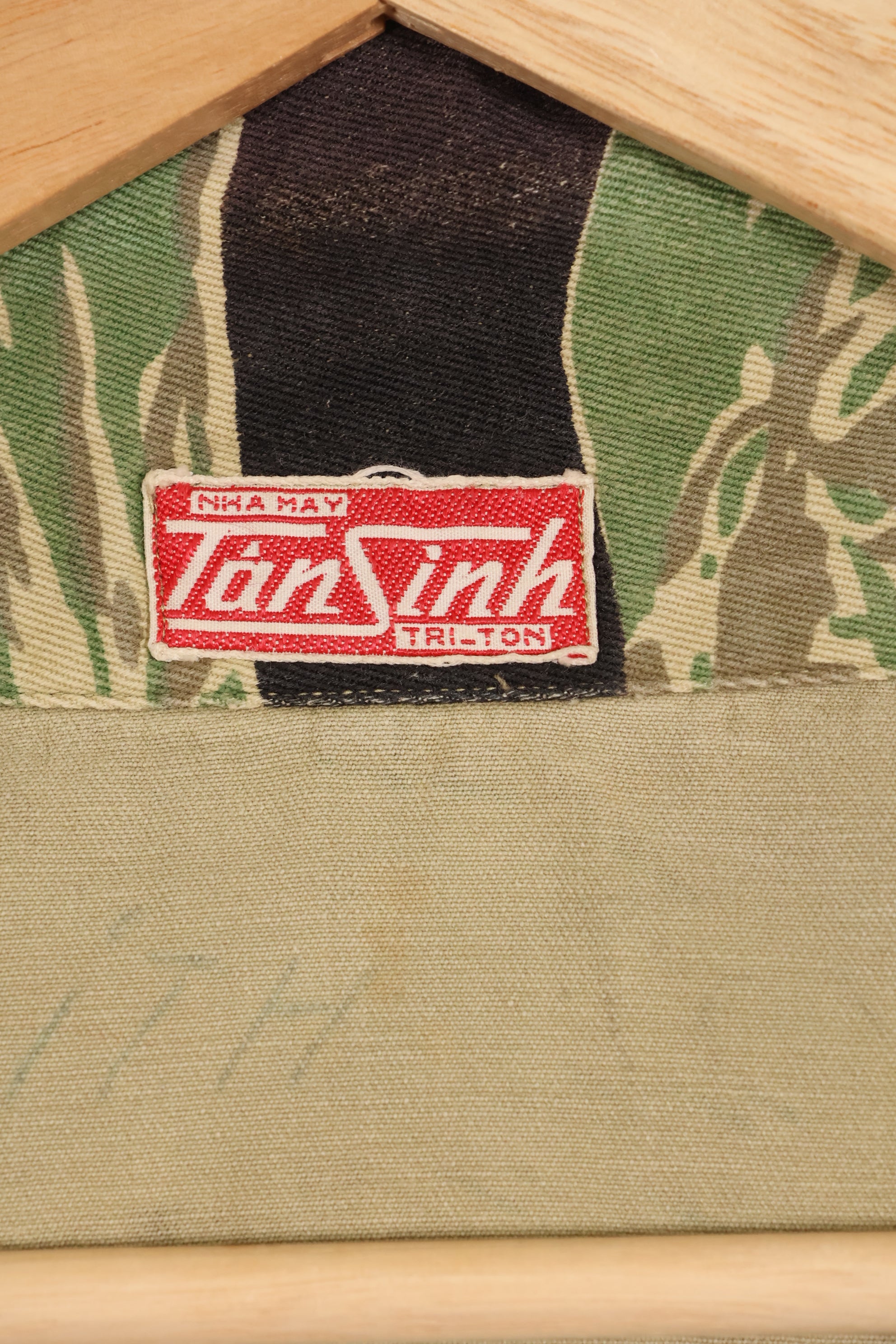 1960年代前半　ツイル生地　レア品　VNMC 1st Model タイガーストライプ　シャツ　テイラー製　中古品