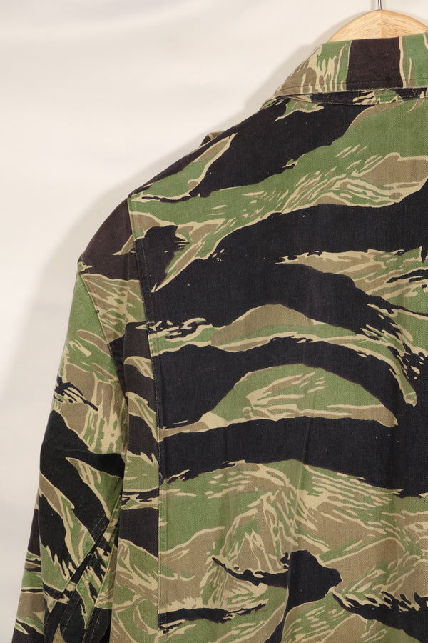 1960年代前半　ツイル生地　レア品　VNMC 1st Model タイガーストライプ　シャツ　テイラー製　中古品