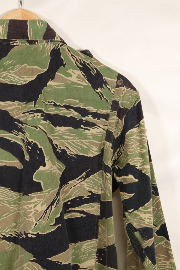 1960年代前半　ツイル生地　レア品　VNMC 1st Model タイガーストライプ　シャツ　テイラー製　中古品