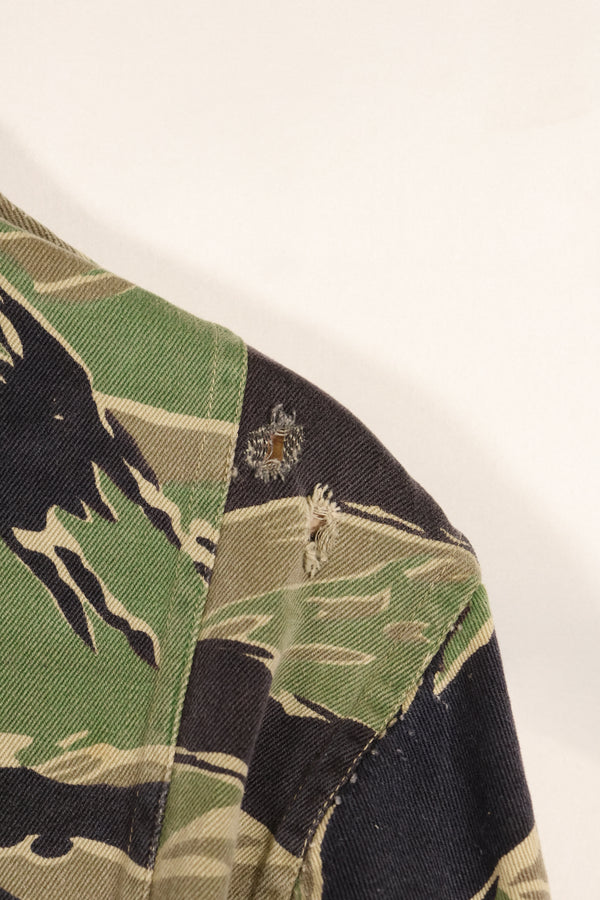 1960年代前半　ツイル生地　レア品　VNMC 1st Model タイガーストライプ　シャツ　テイラー製　中古品