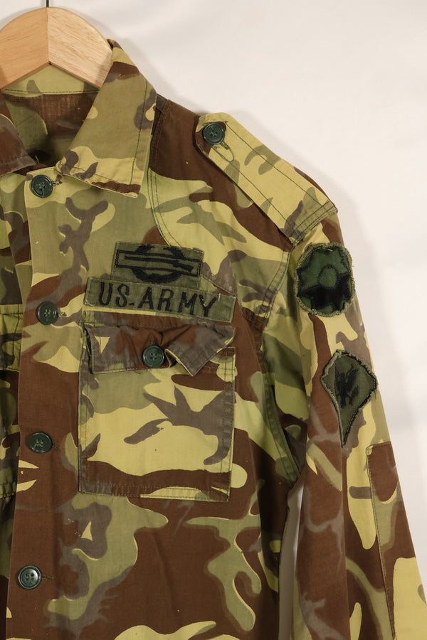 推定1966年　米軍アドバイザー　9th歩兵師団　ERDL リーフ迷彩　ローカルメイド品　中古品