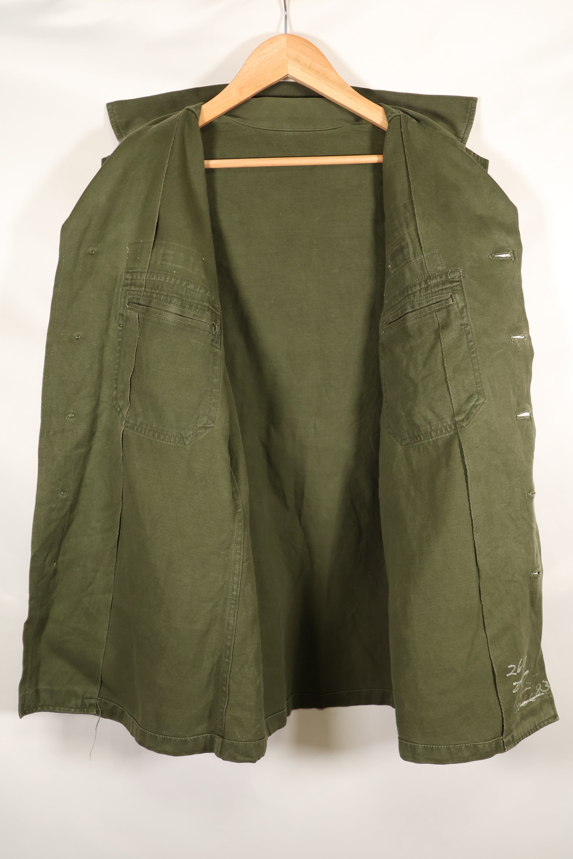 1960年代前半　173空挺旅団　OG-107 ユーティリティシャツ　徽章実物　中古品
