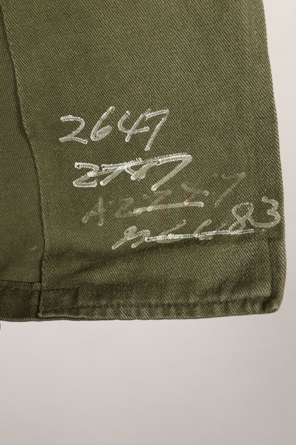 1960年代前半　173空挺旅団　OG-107 ユーティリティシャツ　徽章実物　中古品
