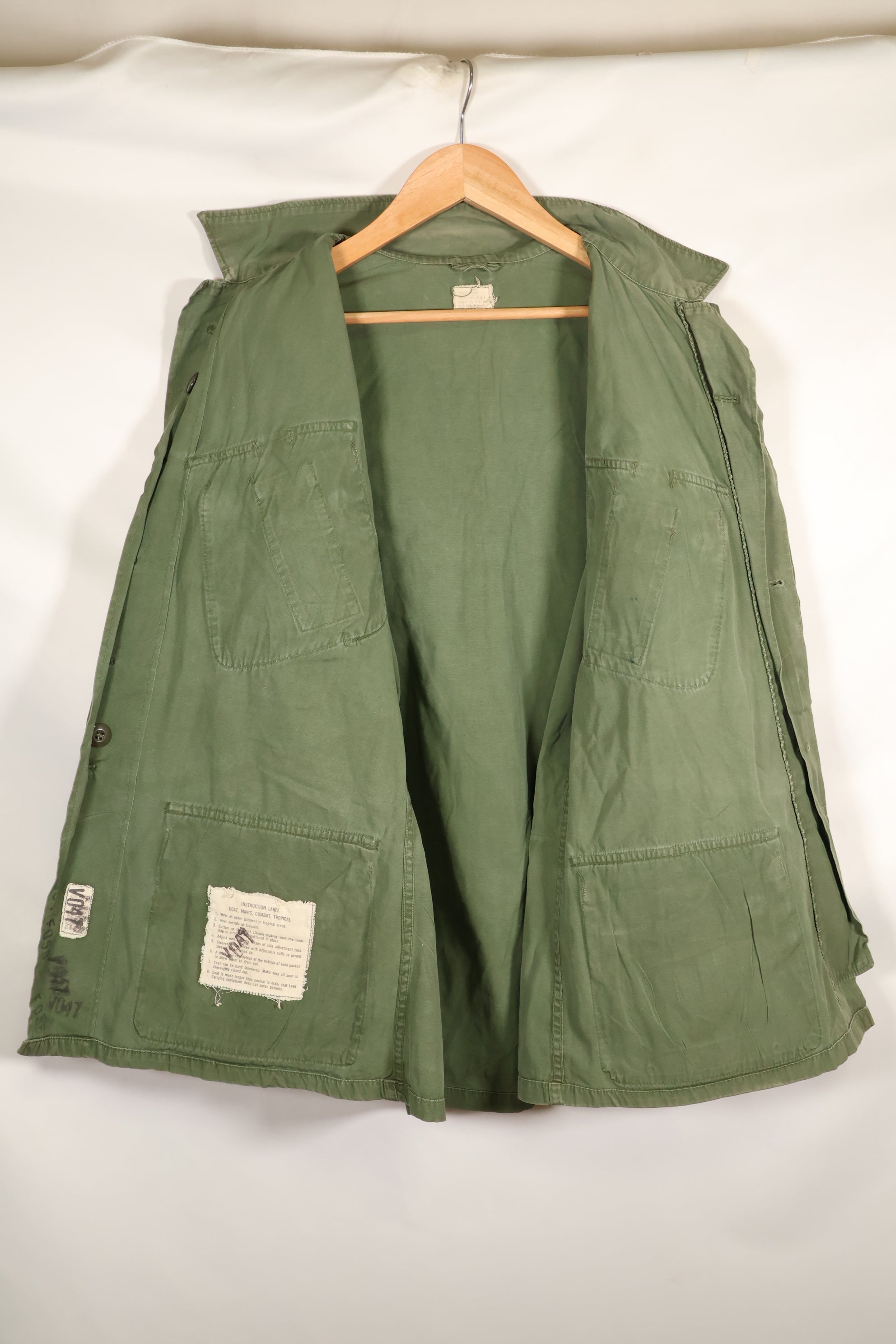 1965年頃　S-S　2nd Model ジャングルファティーグ　ジャケット　汚れあり　褪色あり　中古品
