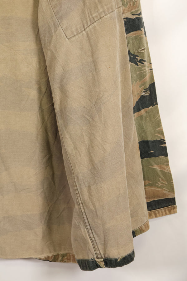 推定1960年代後半〜1970年代　ローカルメイド　タイガーストライプ　シャツ　中古品