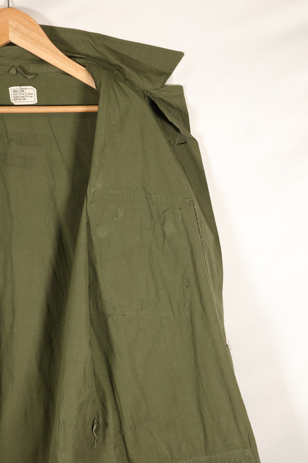 1965年頃　S-L　2nd Model ジャングルファティーグ　ジャケット　汚れ　傷あり　中古品