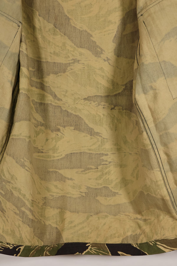 実物　デッドストック　沖縄タイガー　タイガーストライプ　USカットシャツ　US-S　日本本土縫製　汚れあり