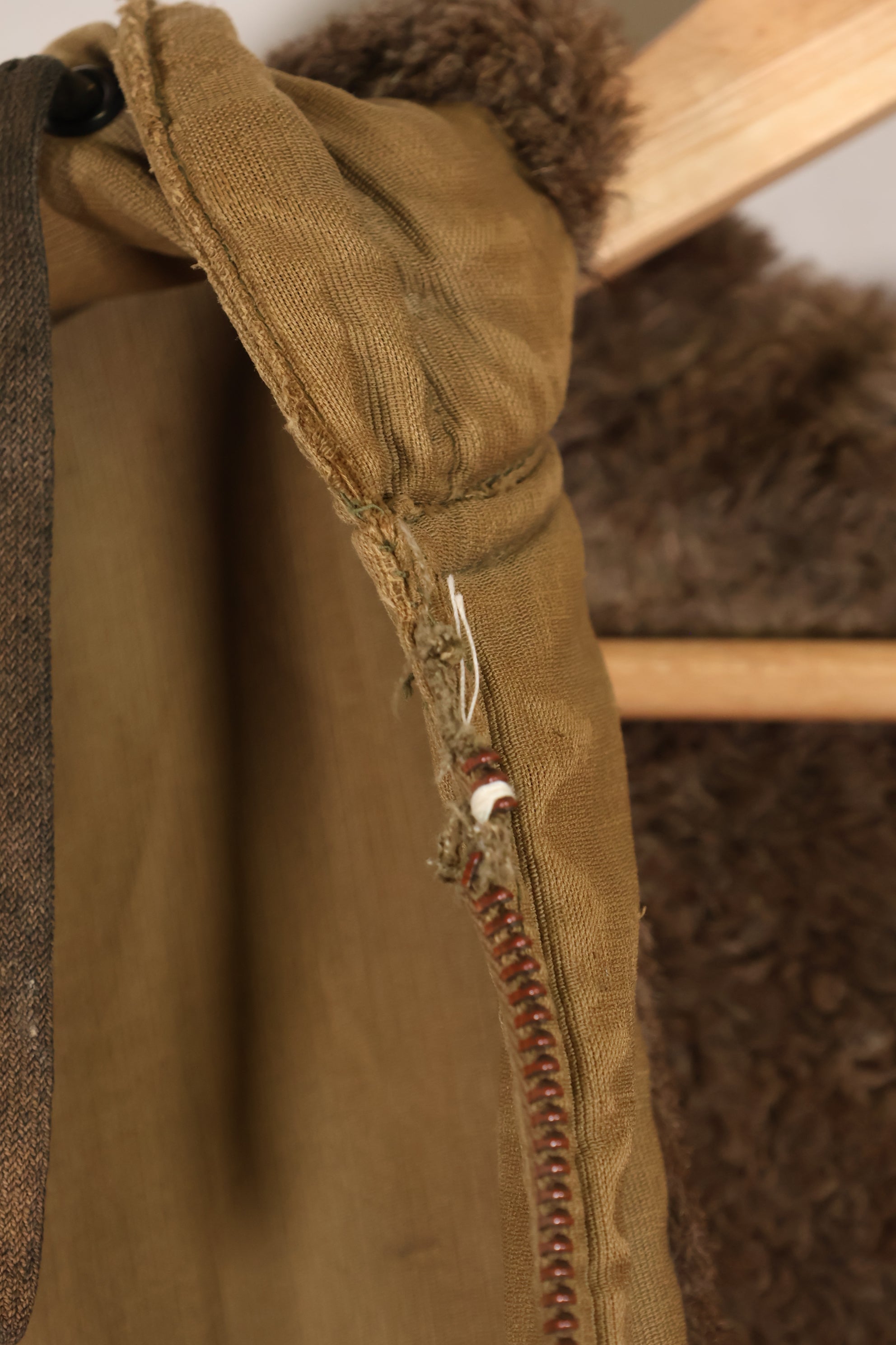 1940年代　WWII　アメリカ海軍　N-1　デッキコート　パーカー　退色あり　ステンシルあり　中古品