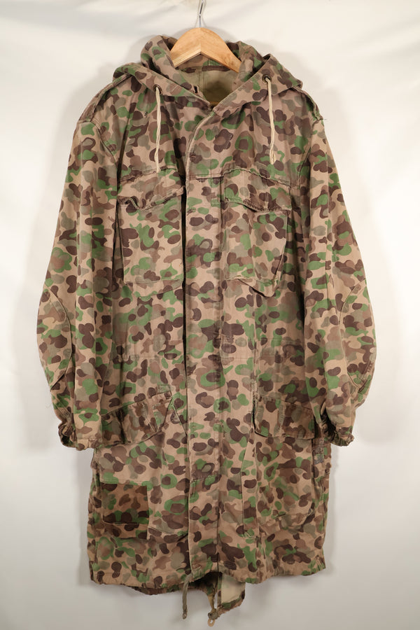 1960年代〜70年代　M57 オーストリア軍　ピーパターン迷彩　パーカー　中古品　A