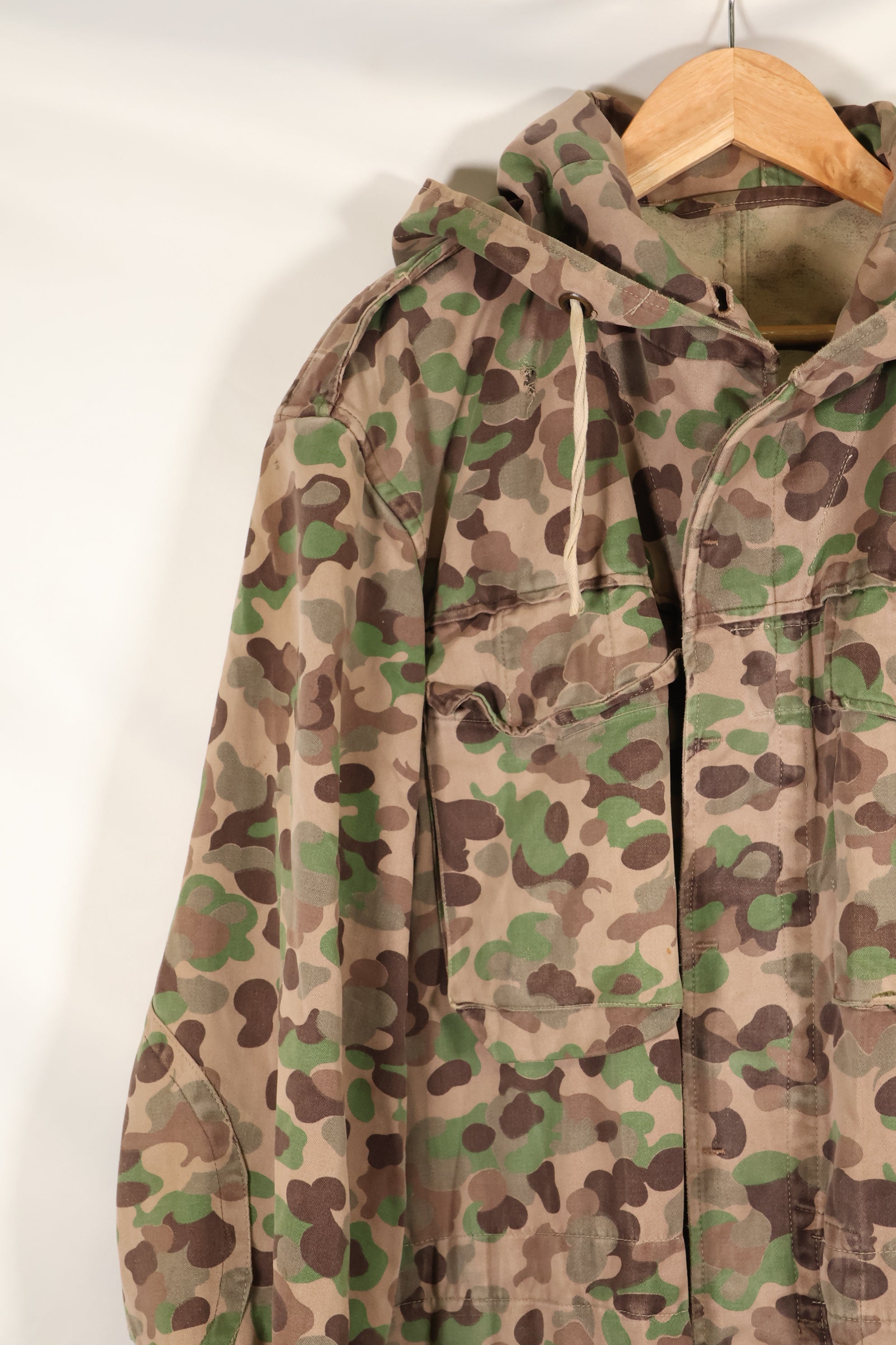 1960年代〜70年代　M57 オーストリア軍　ピーパターン迷彩　パーカー　中古品　A