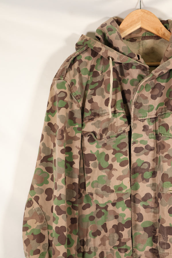1960年代〜70年代　M57 オーストリア軍　ピーパターン迷彩　パーカー　中古品　A