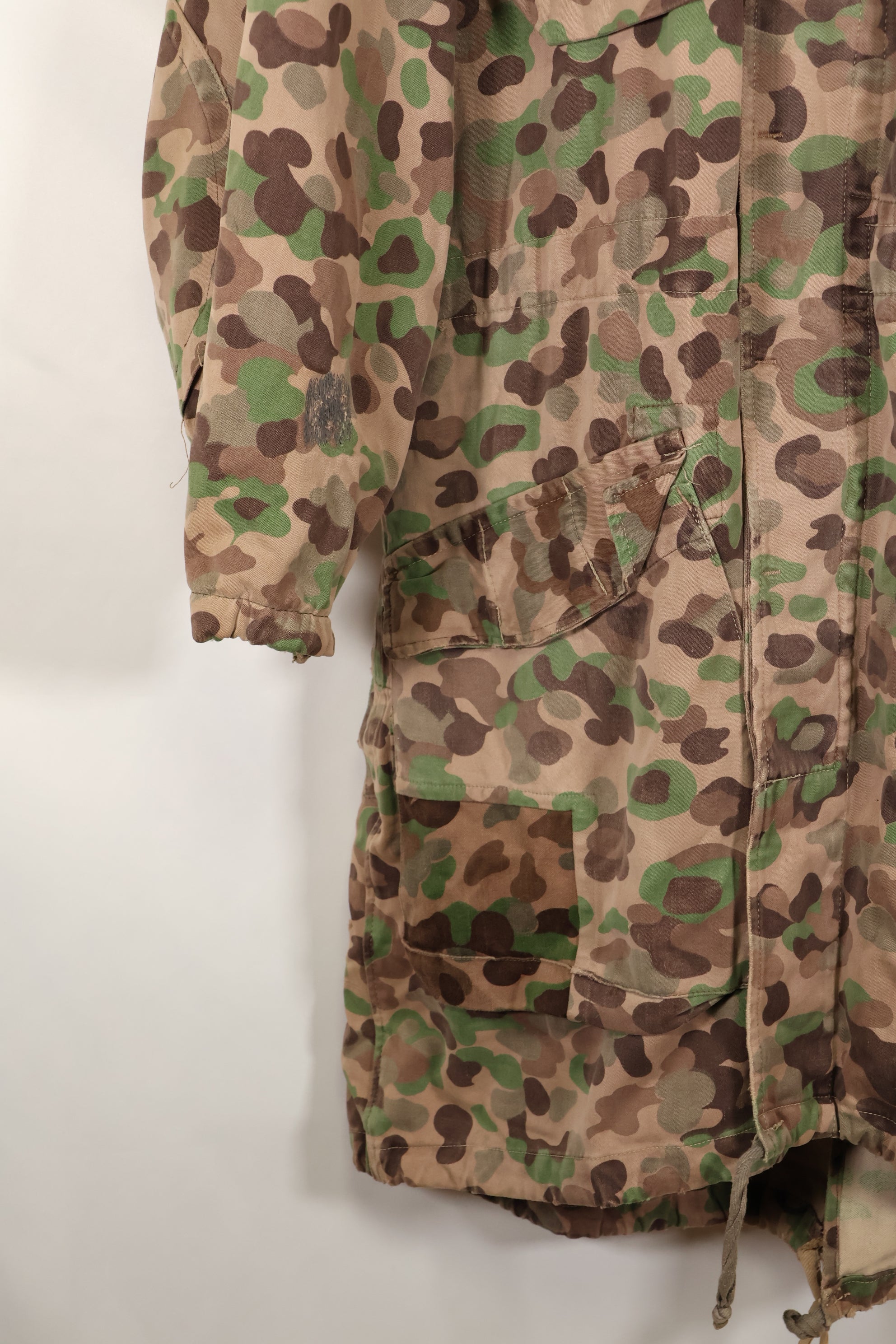1960年代〜70年代　M57 オーストリア軍　ピーパターン迷彩　パーカー　中古品　A