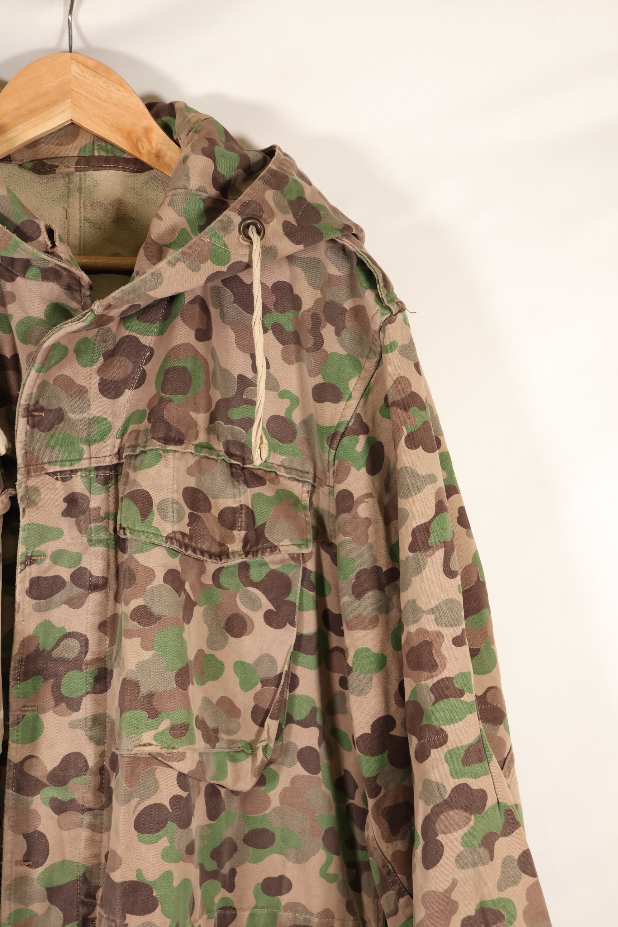 1960年代〜70年代　M57 オーストリア軍　ピーパターン迷彩　パーカー　中古品　A