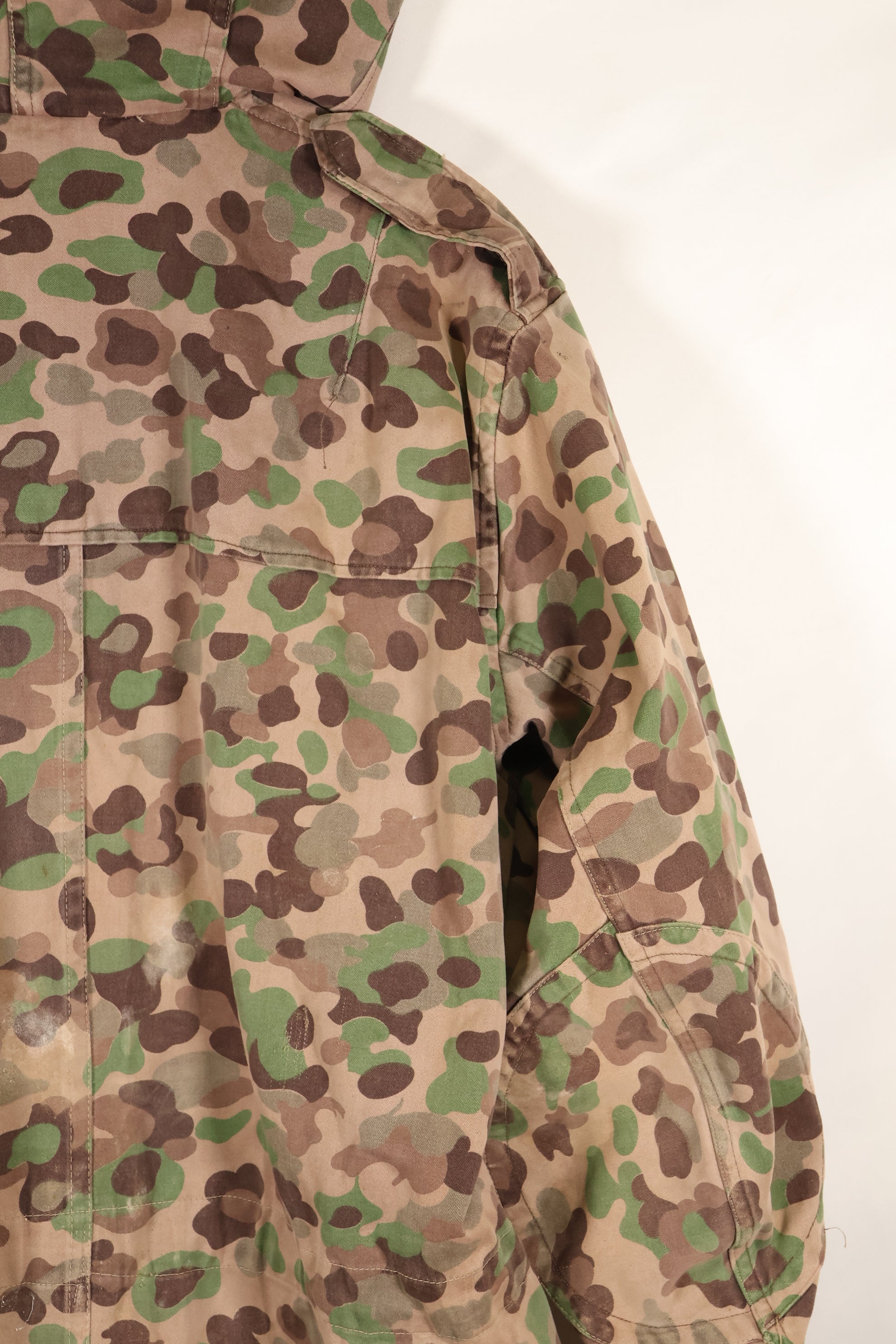 1960年代〜70年代　M57 オーストリア軍　ピーパターン迷彩　パーカー　中古品　A