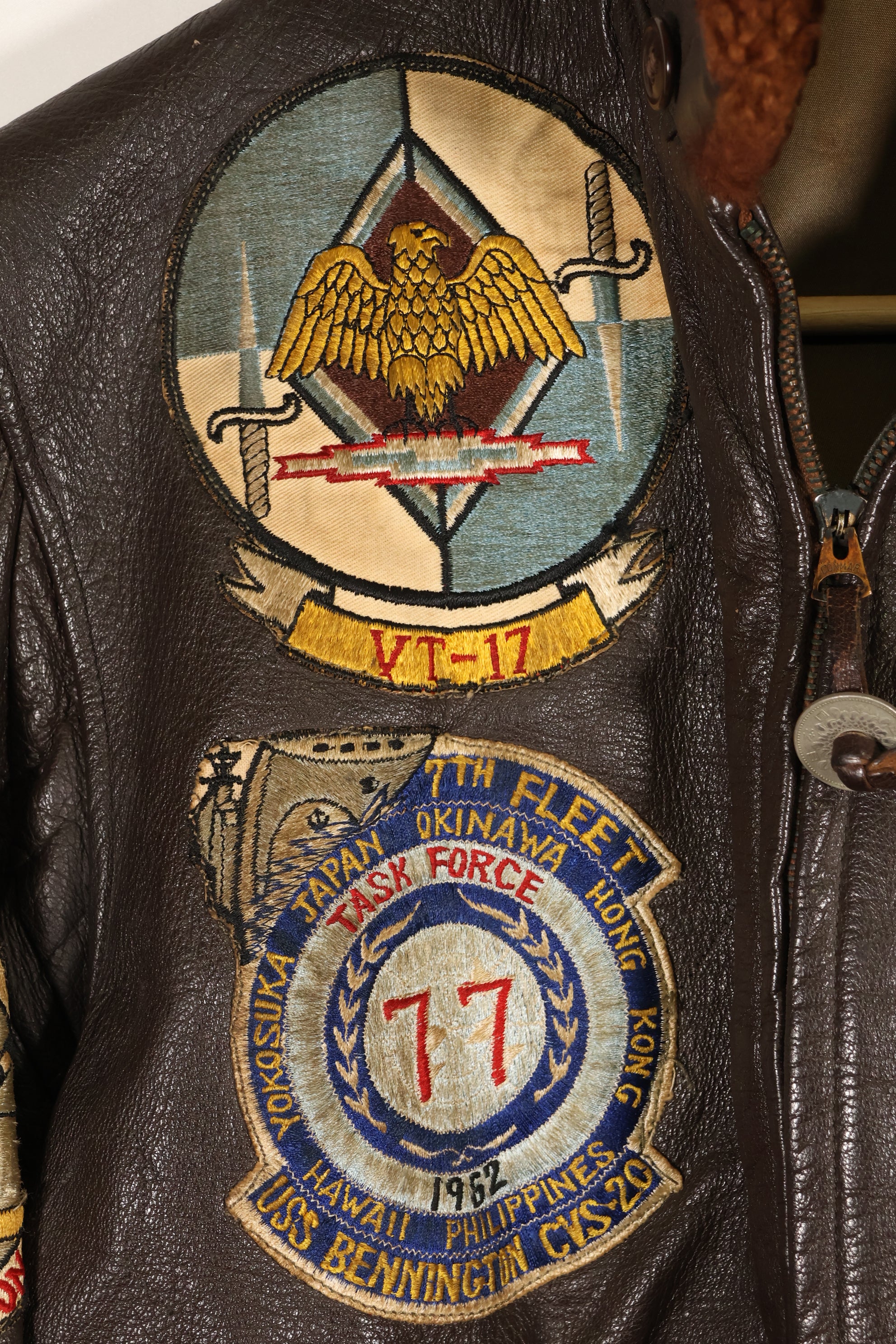 1940年代後半　55J14　アメリカ海軍　G-1　フライトジャケット　極初期個体　パッチ付き　稀少個体