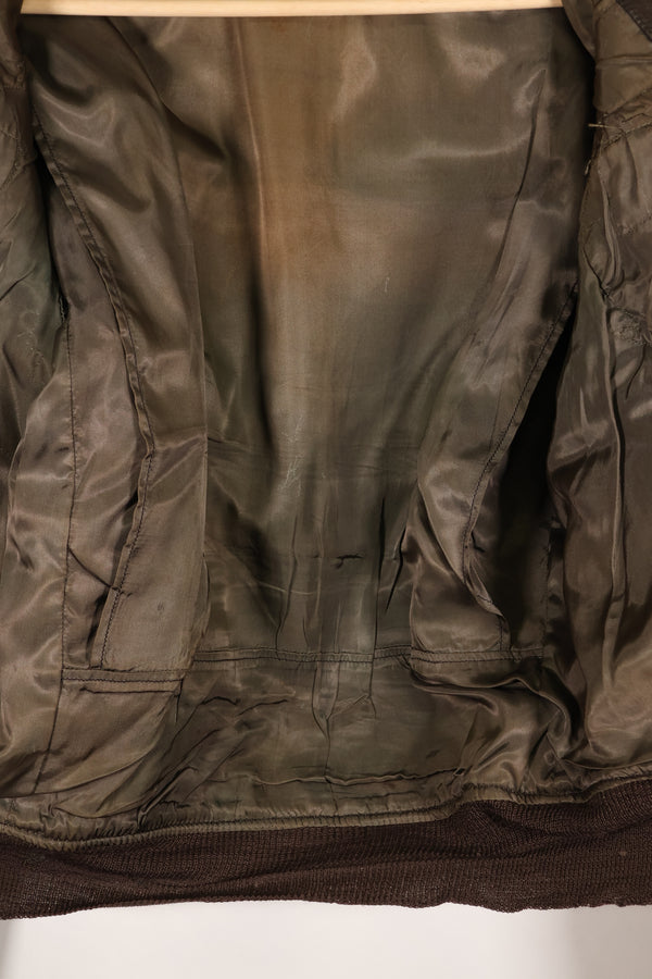 1940年代後半　55J14　アメリカ海軍　G-1　フライトジャケット　極初期個体　パッチ付き　稀少個体