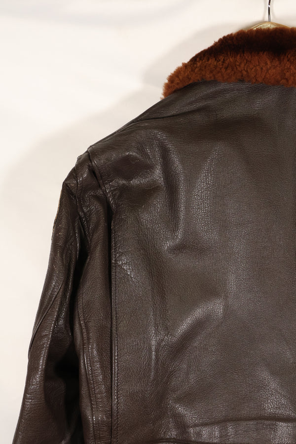 1940年代後半　55J14　アメリカ海軍　G-1　フライトジャケット　極初期個体　パッチ付き　稀少個体