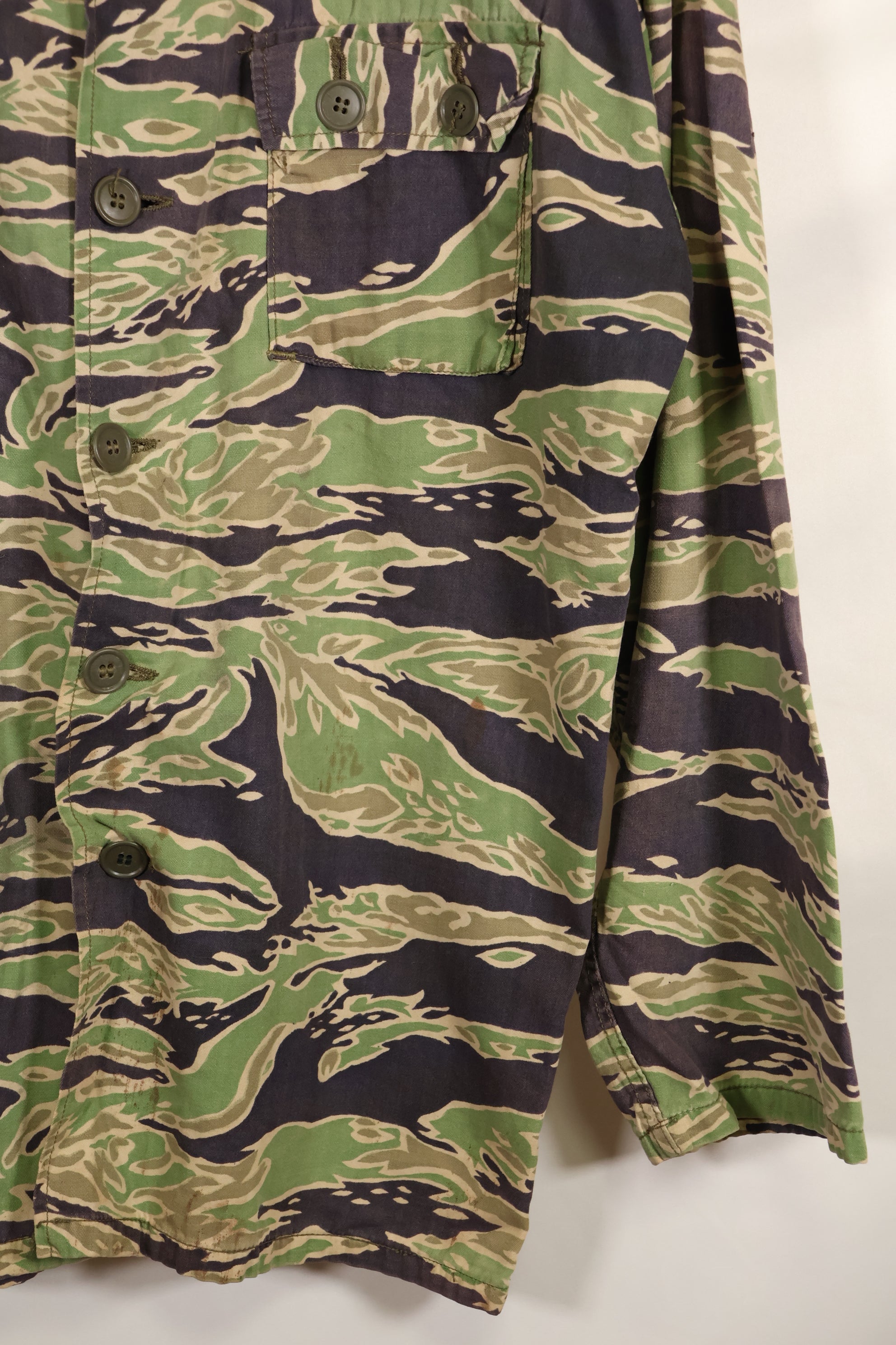 実物　映画衣装　レイトウォーパターン　US-Sサイズ　タイガーストライプ　シャツ　パラマウント映画