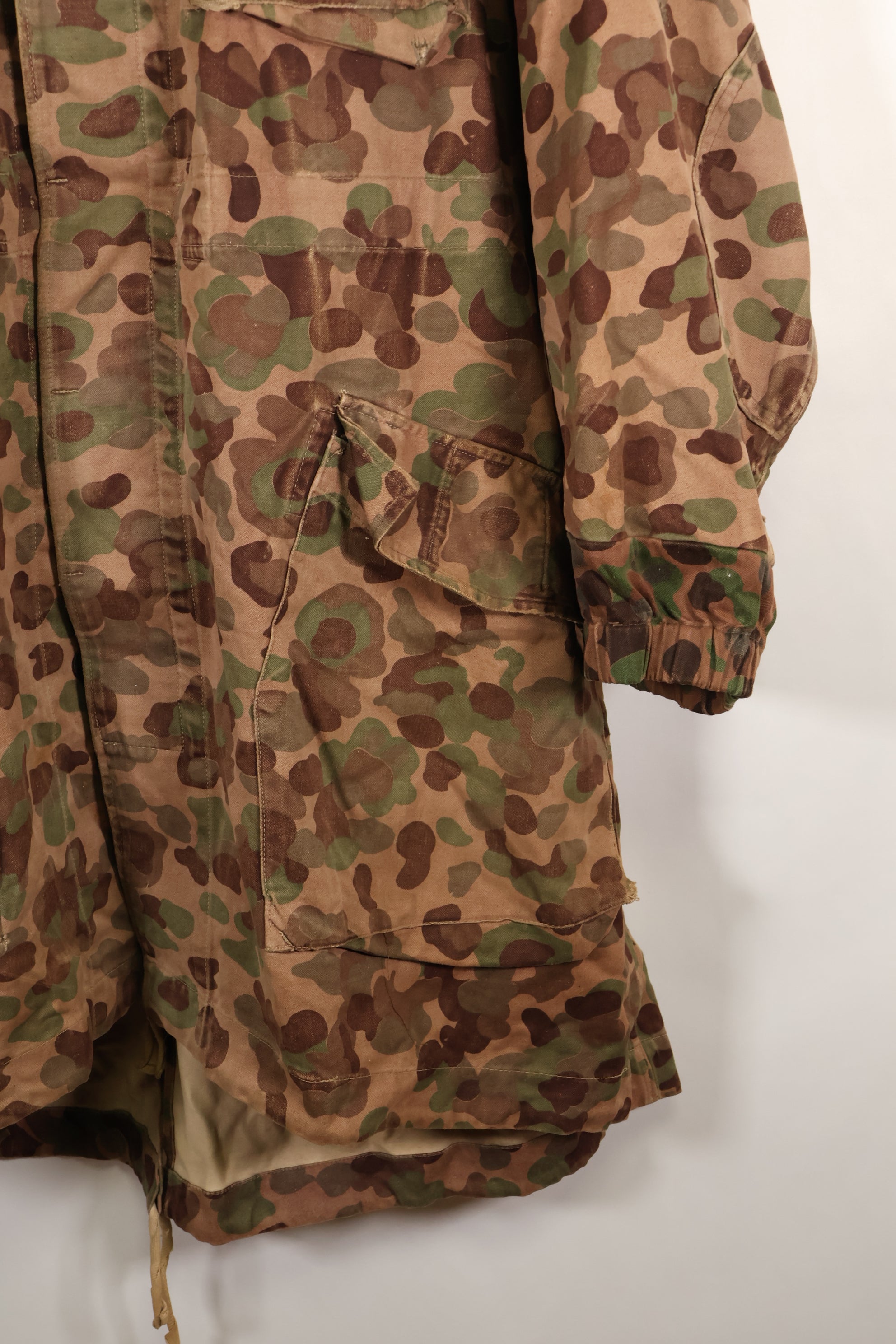 1960年代〜70年代　M57 オーストリア軍　ピーパターン迷彩　パーカー　中古品　B