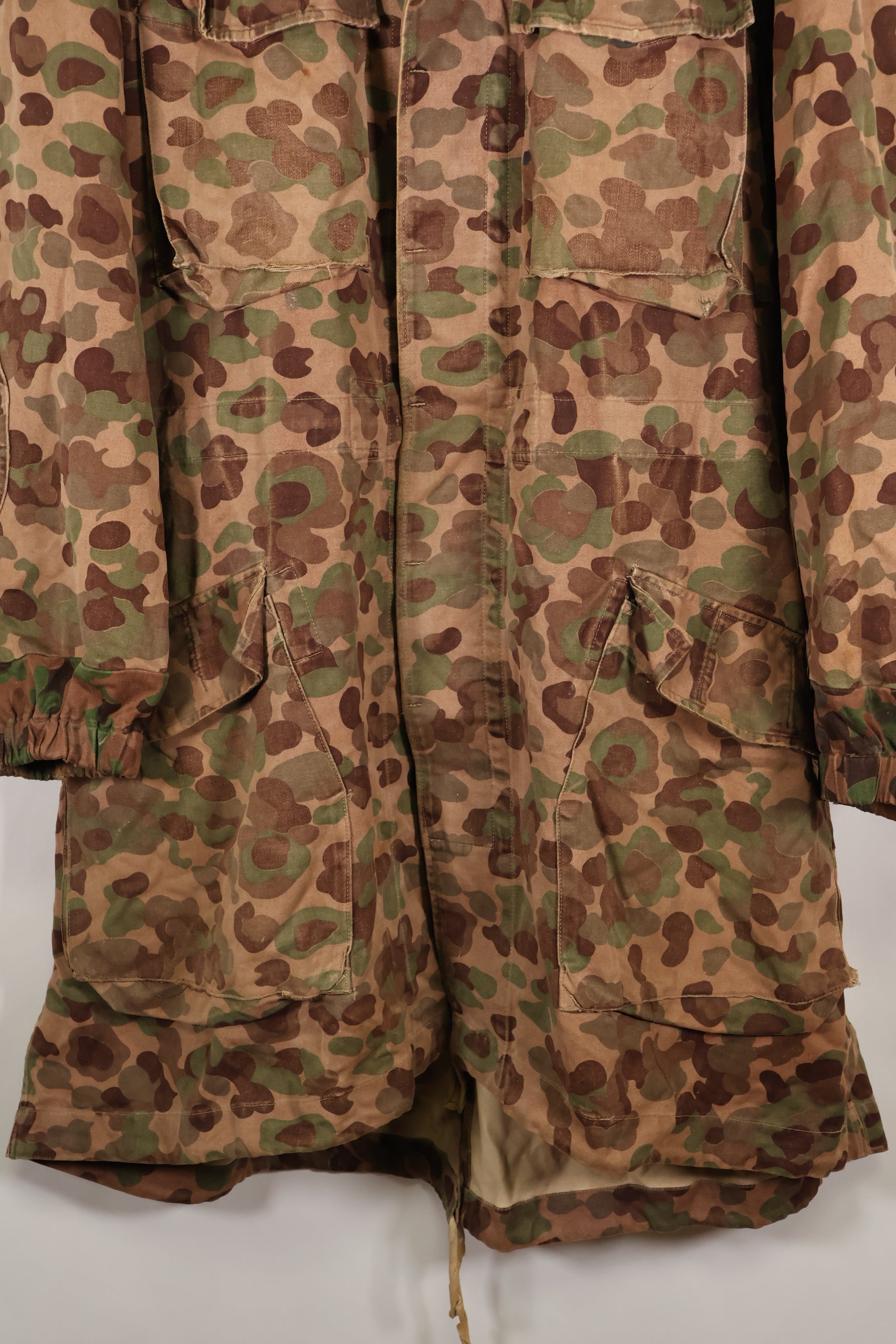 1960年代〜70年代　M57 オーストリア軍　ピーパターン迷彩　パーカー　中古品　B