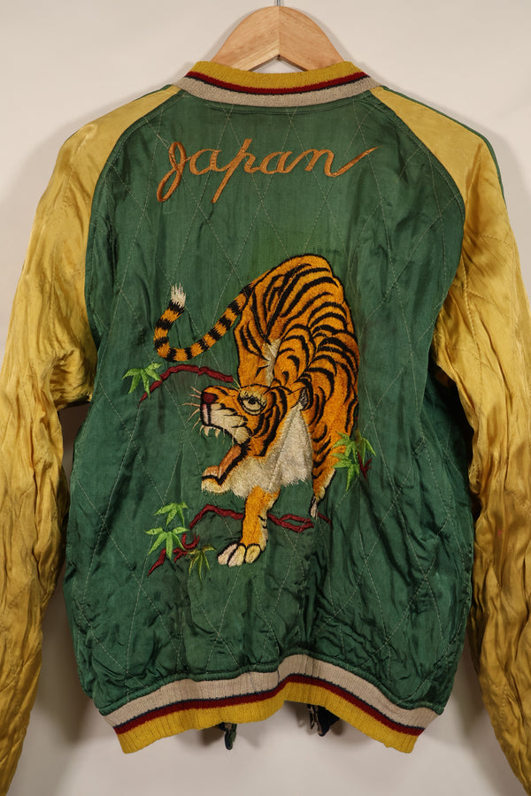 実物　1950年代初頭　Japan Jacket　レア刺繍　パイピング付き　中古品　ジッパー破損あり