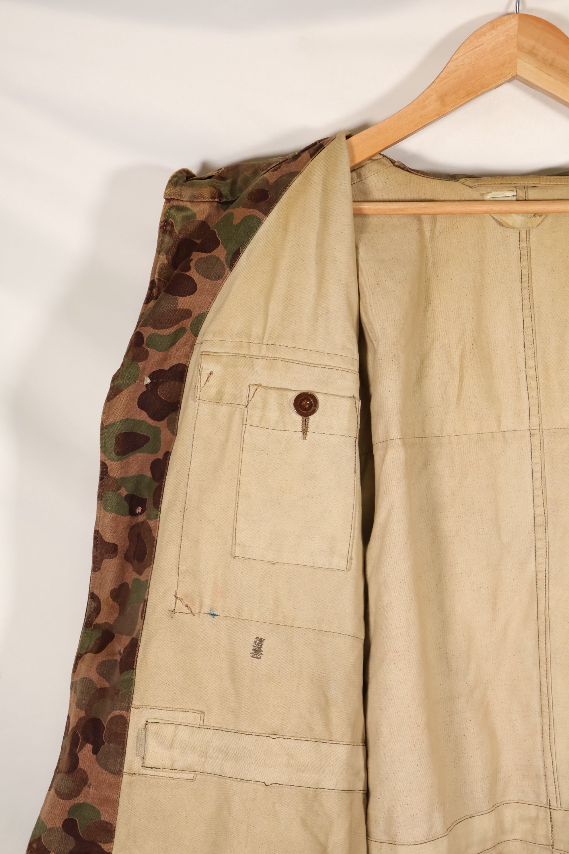 1960年代〜70年代　M57 オーストリア軍　ピーパターン迷彩　パーカー　中古品　B
