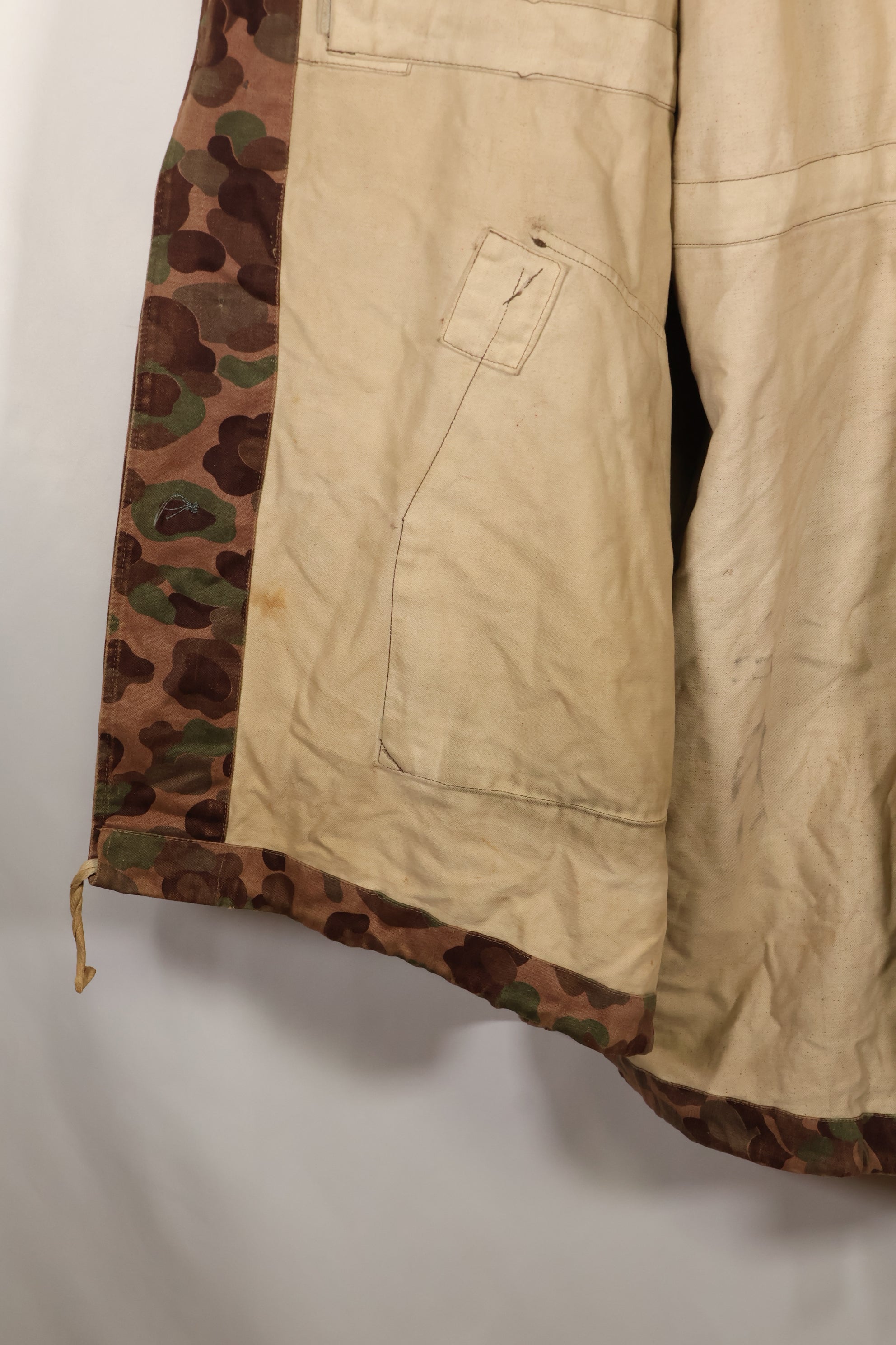 1960年代〜70年代　M57 オーストリア軍　ピーパターン迷彩　パーカー　中古品　B