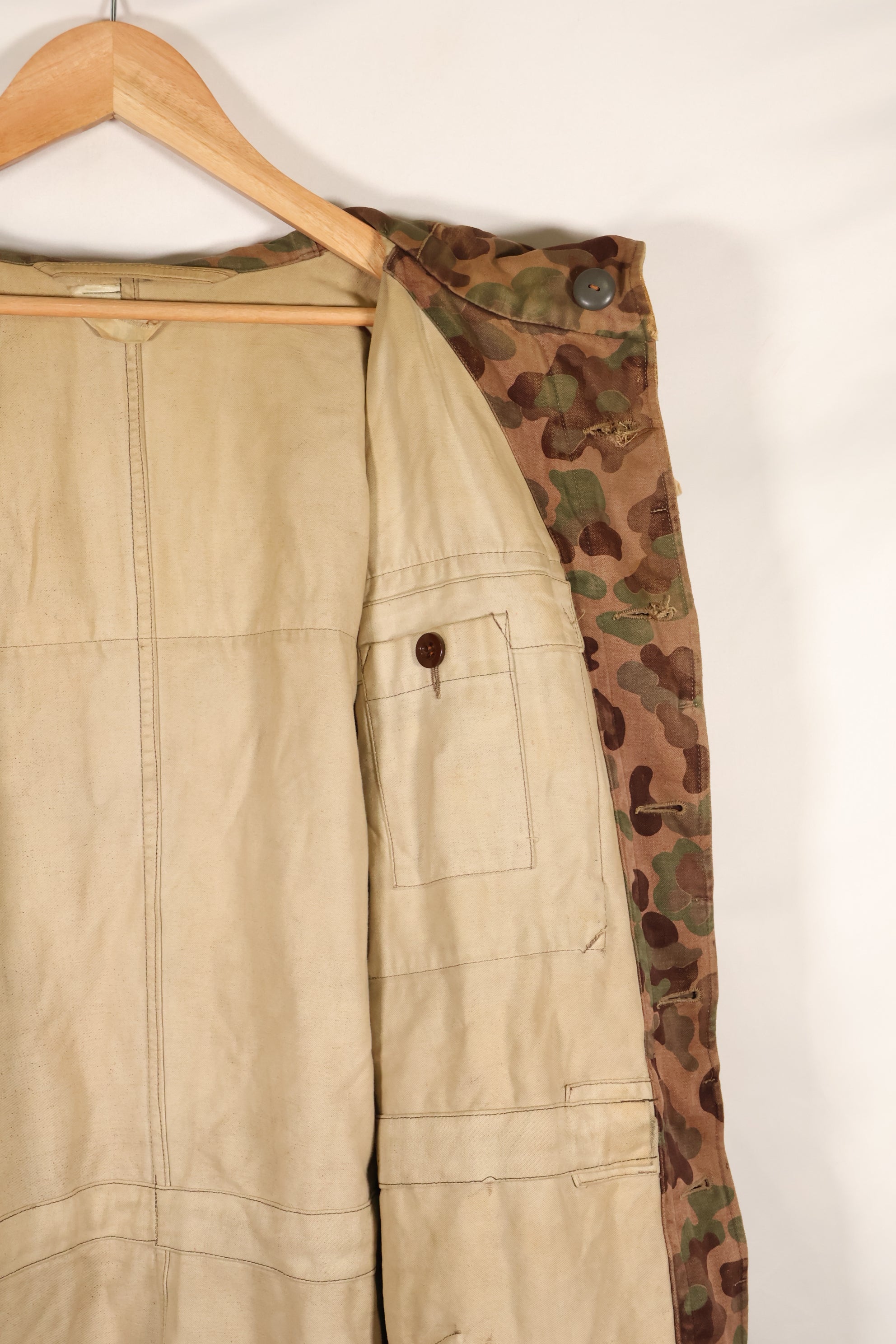 1960年代〜70年代　M57 オーストリア軍　ピーパターン迷彩　パーカー　中古品　B