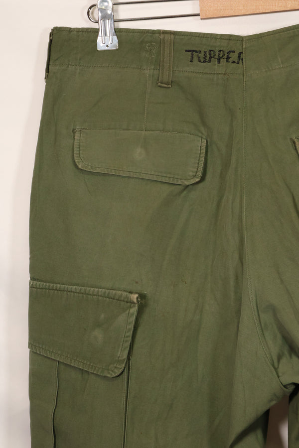 1967年契約　3rd Model ノンリップストップ　ジャングルファティーグ　パンツ　L-L　中古品　B
