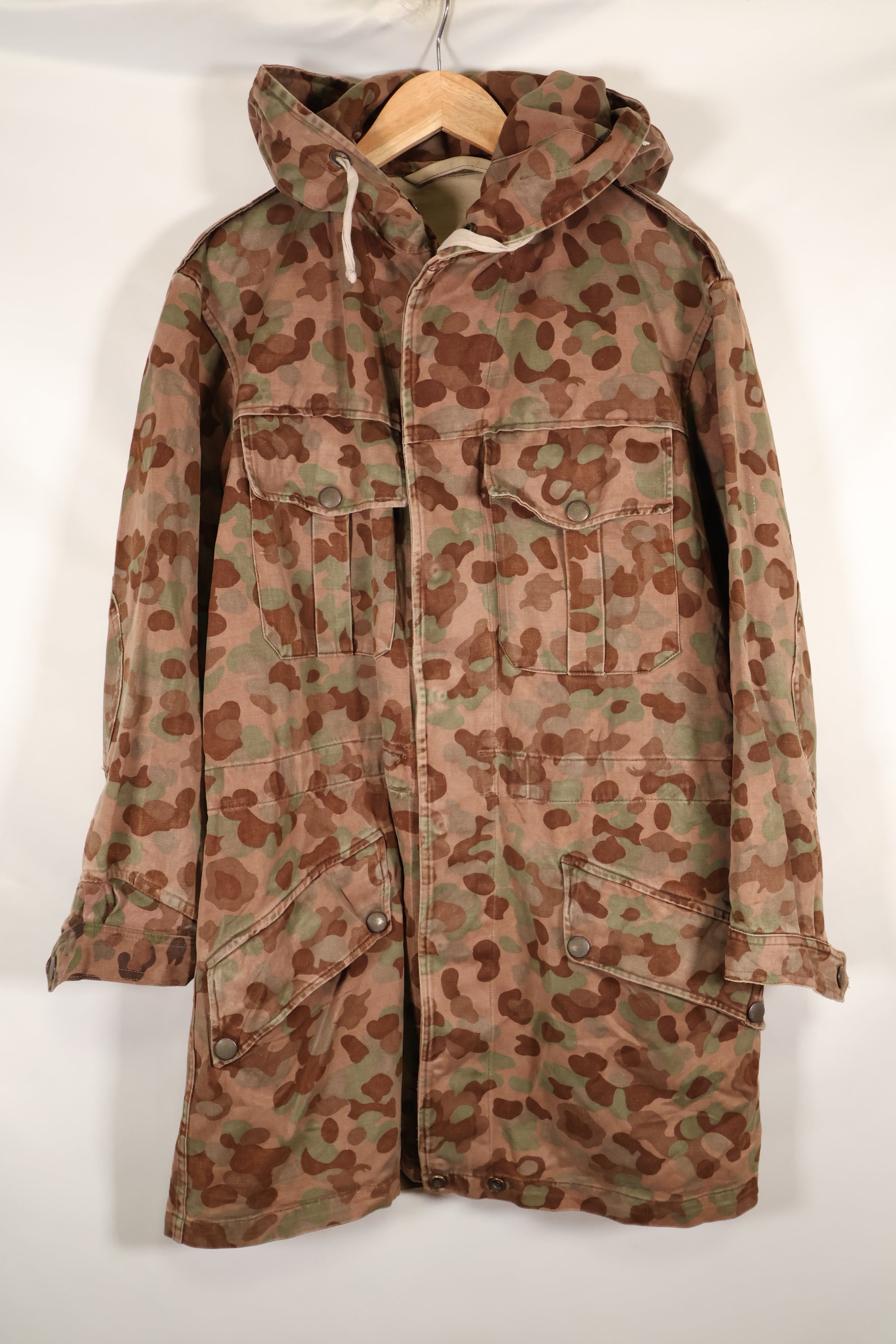 1960年代〜70年代　M57 オーストリア軍　ピーパターン迷彩　パーカー　中古品　C
